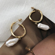 Simple pearl earrings - Jps collections