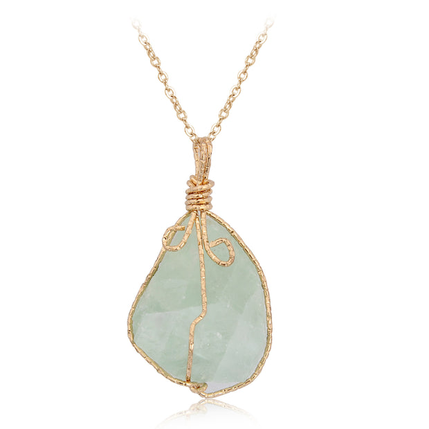 Natural stone pendant necklace - Jps collections