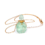 Perfume bottle crystal pendant necklace - Jps collections