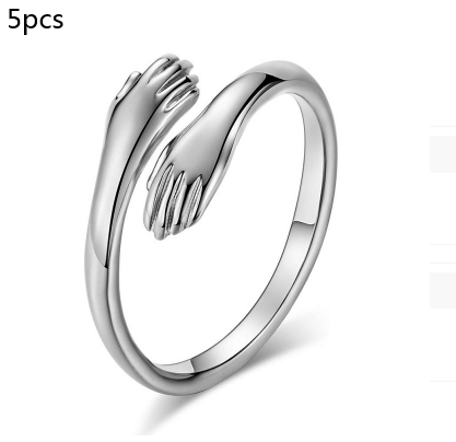 Simple Hands Hug Ring