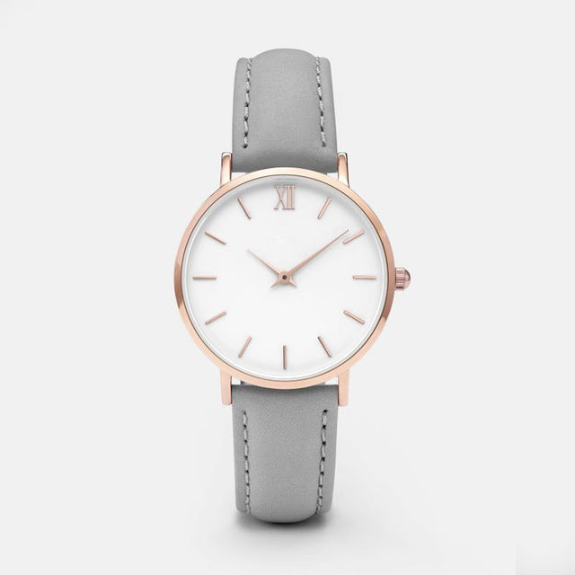 Leather Quartz Watch