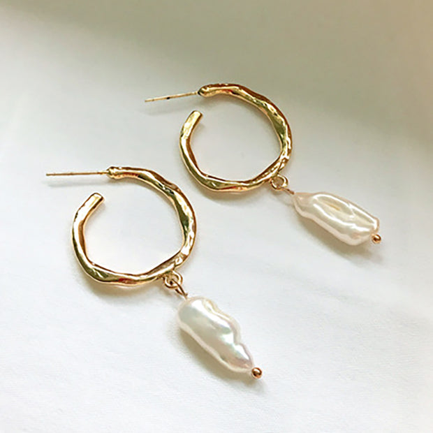 Simple pearl earrings - Jps collections