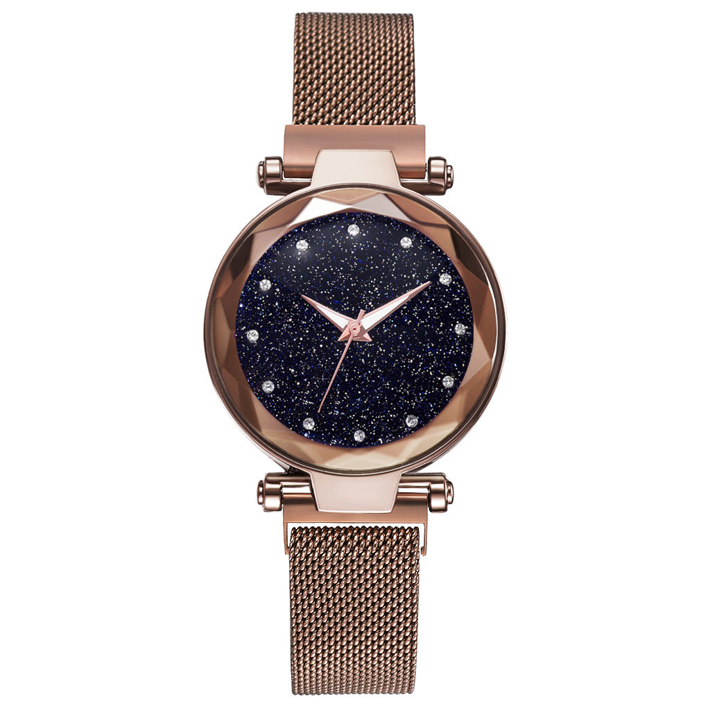 Luxury Women Watches Bracelet Set Fashion Elegant Magnet Buckle Ladies Starry Sky Watch Set Relogio - Jps collections