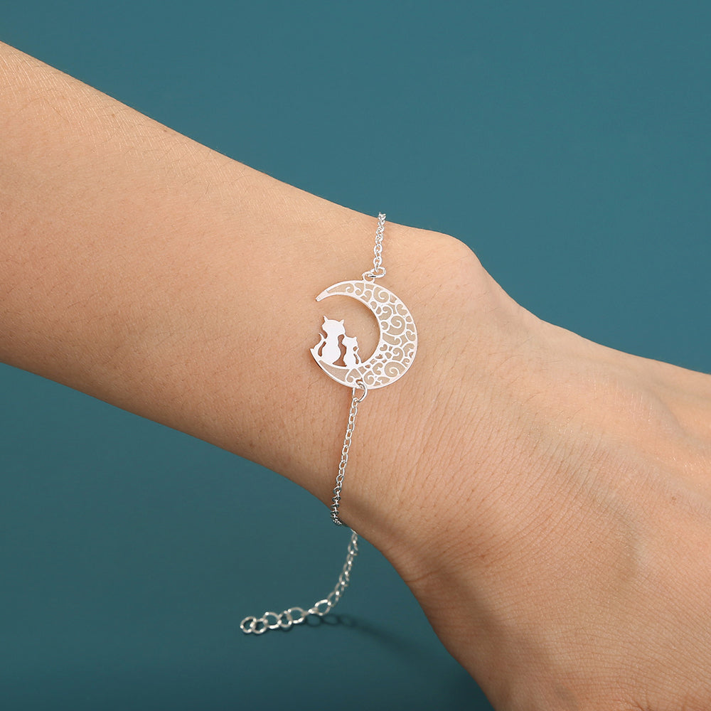 Silver Lovers Moonshine Bracelet