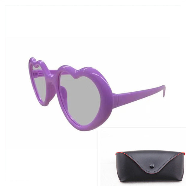 Heart-shaped Lights Become Love Special Effects Glasses Sunglasses - Jps collections