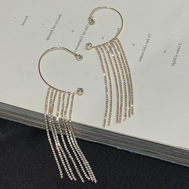 Fashionable And Simple Long Tassel Earrings - Jps collections