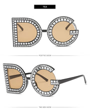 Luxury Diamond Sunglasses Women Brand Design 2023 New Personality DG Sun Glass For Women Female Lady Trend Mirror Eyewear UV400 - Jps collections