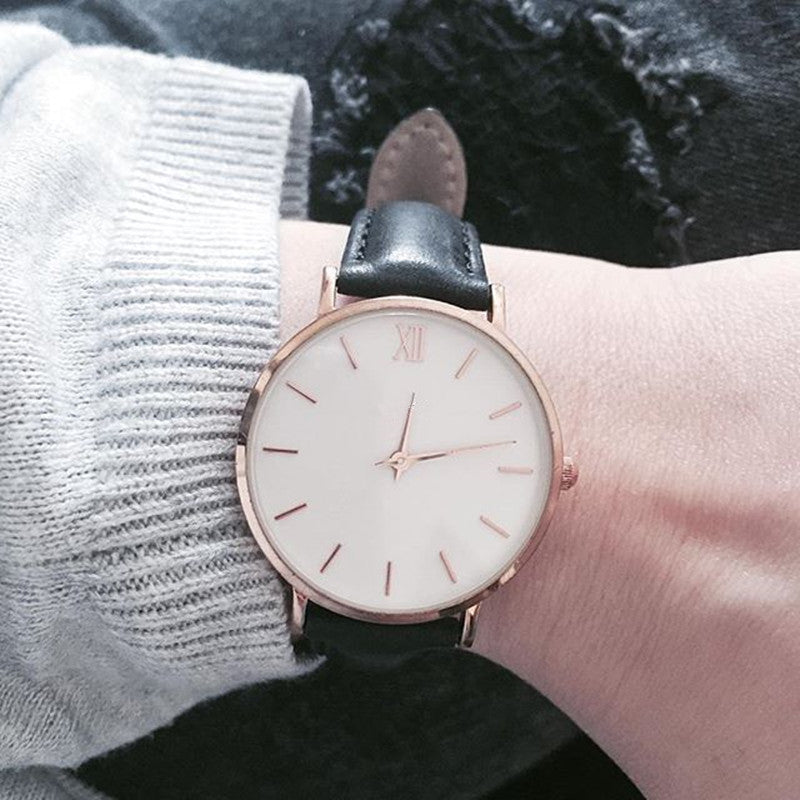 Leather Quartz Watch