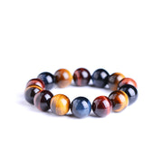 Tiger Eye Bracelet Natural Crystal Stone Buddha Bead Bracelet - Jps collections