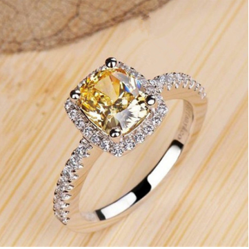 Rings For Women Bridal Wedding Anelli Trendy Jewelry Engagement Ring White Gold Color Anillos - Jps collections