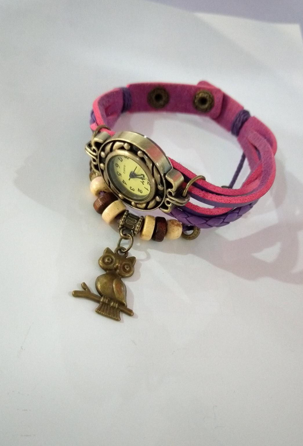 New bracelet bracelet owl female style back Rome fashion punk tide Korean female student Watch - Jps collections