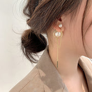 Pearl tassel earrings - Jps collections