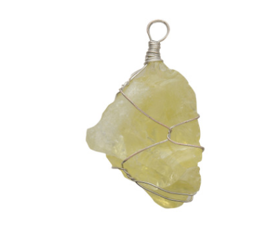 Natural stone pendant necklace - Jps collections