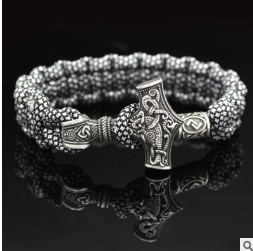 Vintage Thor's Hammer Braided Bracelet - Jps collections