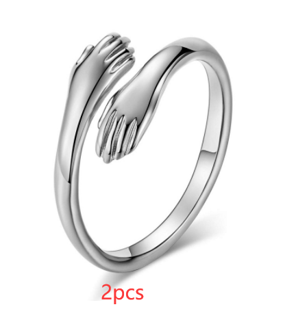 Simple Hands Hug Ring