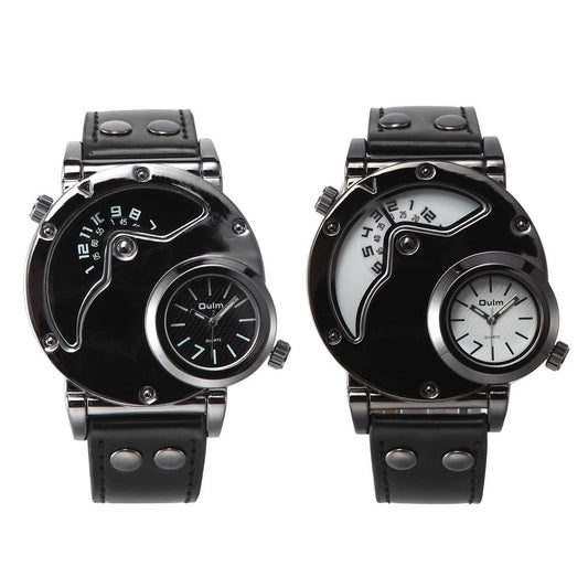 OULM dual time zone quartz watch - Jps collections