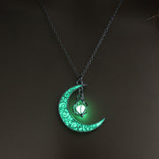 Glowing Pendant Necklaces Silver Plated Chain Necklaces - Jps collections