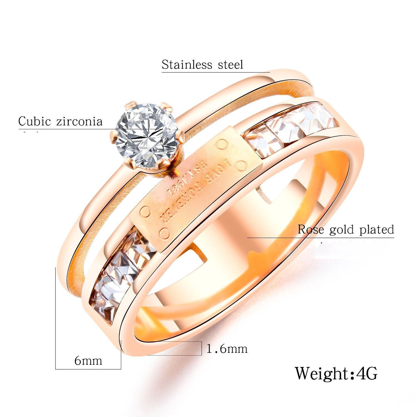 Rose Gold Diamond Ring