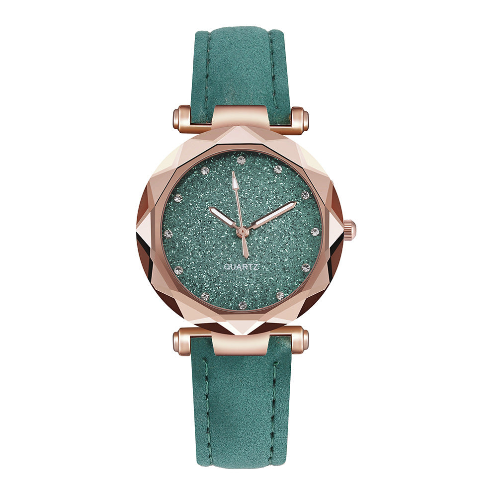 Leather Rhinestone Designer Watch