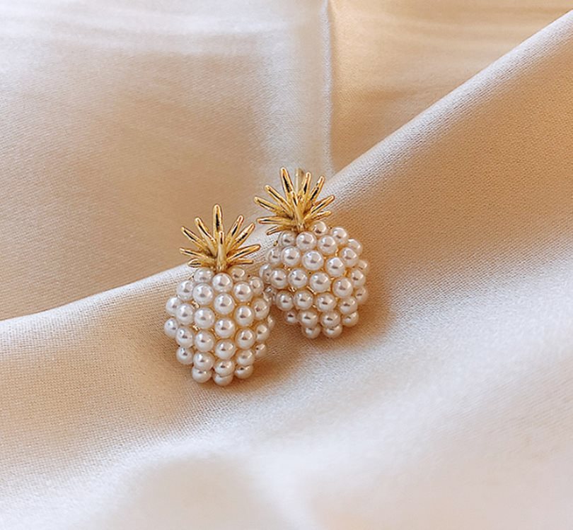 Pineapple Pearl Earrings - Jps collections