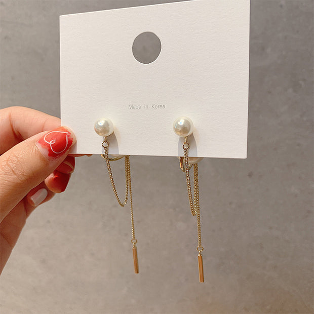 Pearl tassel earrings - Jps collections