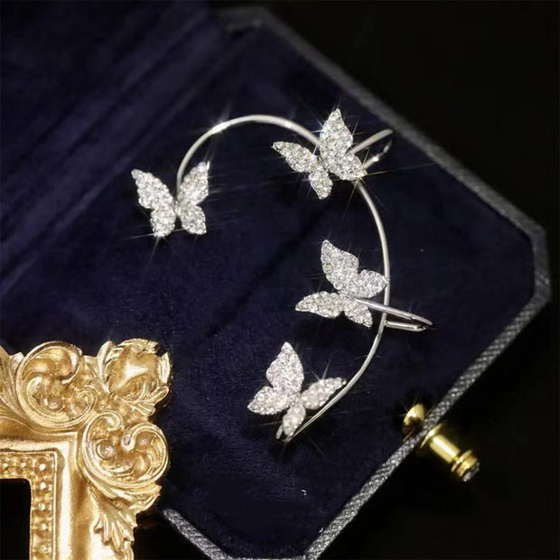 Fashion Earring Butterfly Ear Clip And Ear Hook - Jps collections