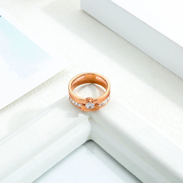 Rose Gold Diamond Ring