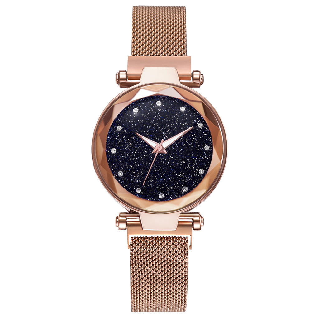 Luxury Women Watches Bracelet Set Fashion Elegant Magnet Buckle Ladies Starry Sky Watch Set Relogio - Jps collections