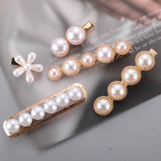 Slip-on Pearl Bow Hair Clip - Jps collections