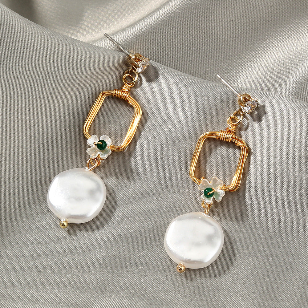 Pearl Earrings with Pendant Necklace - Jps collections