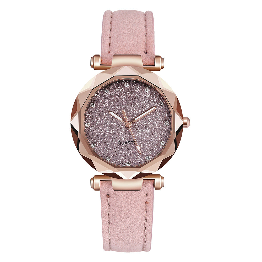 Leather Rhinestone Designer Watch