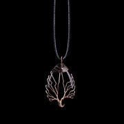 Natural Stone Crystal Drop-shaped Winding Tree Of Life Pendant Necklace Jewelry - Jps collections