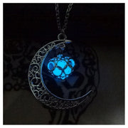 Glowing Pendant Necklaces Silver Plated Chain Necklaces - Jps collections