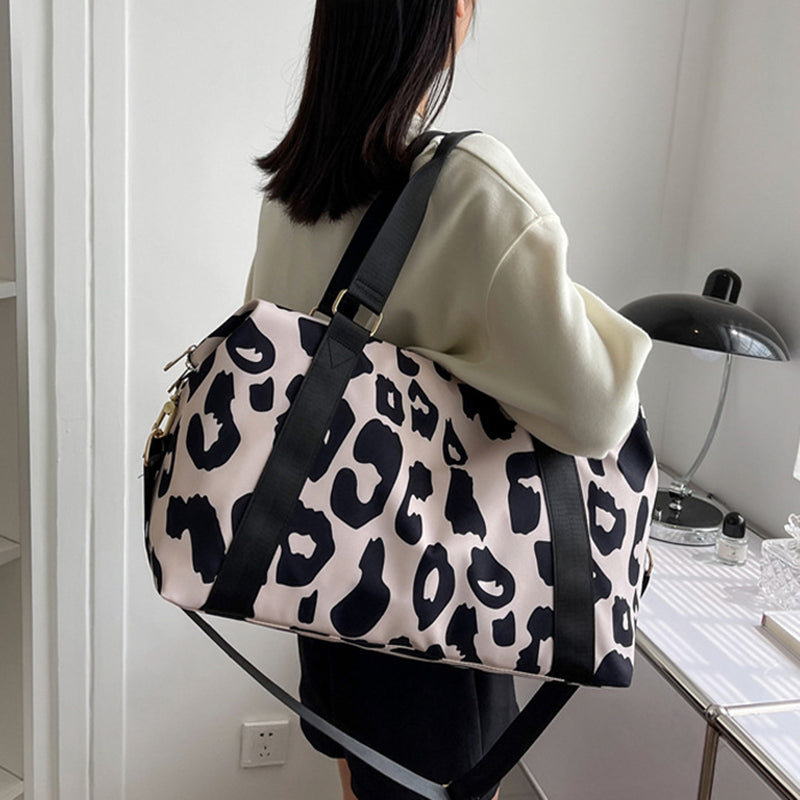 Cow Pattern Travel Duffel Bag