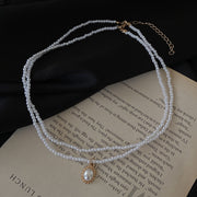 Retro Double-Layer Pearl Necklace