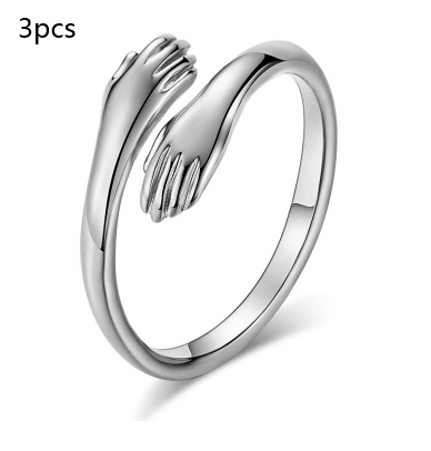 Simple Hands Hug Ring