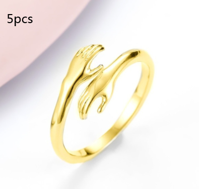 Simple Hands Hug Ring