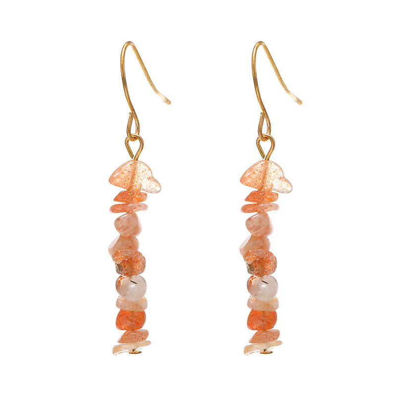 New Natural Crystal Stone Women's Earrings - Jps collections