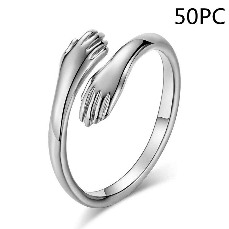 Simple Hands Hug Ring