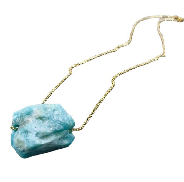 Natural Crystal Stone Pendant Necklace Irregular - Jps collections