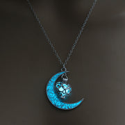 Glowing Pendant Necklaces Silver Plated Chain Necklaces - Jps collections