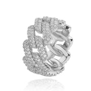 Micro Set 11mm Diamond Cuban Ring