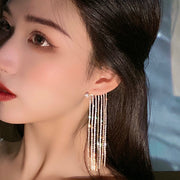 Fashionable And Simple Long Tassel Earrings - Jps collections